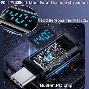 Adaptateur d'affichage numérique USB4.0 C 40 Gbps, convertisseur de transfert de données USB C, adaptateur de charge PD Type C 140 W pour téléphone portable - Product Image 6