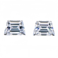 Viresa 5.0*4.0*3.0mm Bentuk Mewah Potongan Trapesium 0.5ct Putih Kualitas Unggul Berlian Moissanite Sintetis Buatan Laboratorium Pihak Ketiga