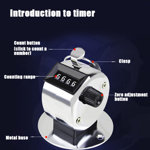Mini compteur de pointage tenu dans la main comptage manuel Golf Clicker petit compteur de minuterie d'entraînement mécanique compteur en métal avec base - Product Image 5