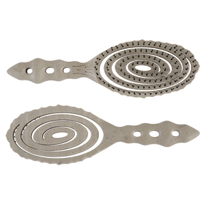 <span class=keywords><strong>Brosse</strong></span> démêlante écologique en paille de blé avec poils à pointe <span class=keywords><strong>ronde</strong></span> en fibres végétales - Product Image 1