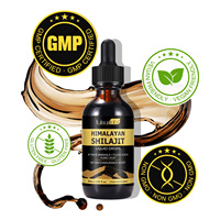 Gouttes liquides de Shilajit de l'Himalaya, Résine de Shilajit Pure Originale, Boisson Énergisante, Extrait de Résine de Shilajit Pur, Marque Wellness Drops