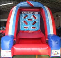 Football gonflable commercial lancer défi amusant Frezbee disque Skeet balle Tic Tac jeter château-pour jouer