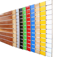 Panel de MDF Ranurado Resistente a la Humedad E0 E1, Revestido, 4x8 pies, 18 mm, Acabado Brillante, Venta al por Mayor y Menor, Panel de Exhibición para Tiendas