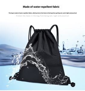 Sacs à cordon personnalisés de haute qualité pour le sport, sacs à chaussures promotionnels, sacs à cordon pour la gym - Product Image 5