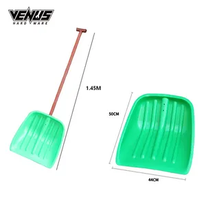 Meilleure vente pelle à glace Portable en plastique pour voiture d'hiver avec manche en bois