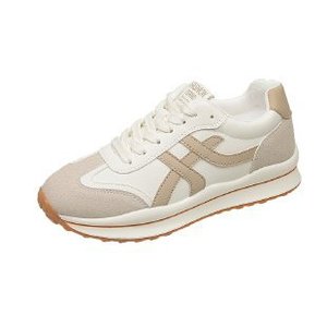Sneakers Bianche <span class=keywords><strong>da</strong></span> <span class=keywords><strong>Donna</strong></span> 2026 con Motivo a Contrasto, Scarpe con Lacci, Suola Spessa, Leggere e Ammortizzate, <span class=keywords><strong>Calzature</strong></span> Sportive Casual <span class=keywords><strong>da</strong></span> Passeggio - Product Image 6