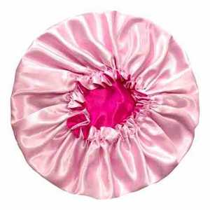 Nuevo Gorro de Satén Sedoso de Doble Capa para Cabello Rizado Natural - Uso Diario en la Playa, al Aire Libre, para Pesca, Fiestas, 100% Poliéster - Product Image 4
