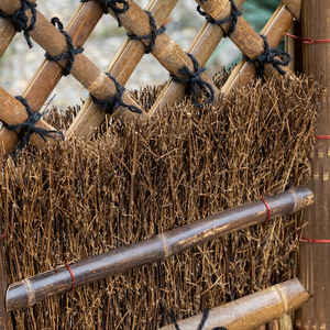 Cancello e Recinzione <span class=keywords><strong>in</strong></span> Bambù Naturale per Esterni, Decorazione per Villa, Giardino e Cortile, Divisorio <span class=keywords><strong>in</strong></span> Bambù Viola - Product Image 4