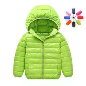 2021 nuova moda inverno bambini tinta unita manica lunga cappotti bambina giacca bolla cappotto imbottito Puffer bambini giacche - Product Image 5