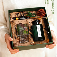 Diffuseurs à bâtonnets sans flamme faits main, sans alcool, thème Forêt de mousse et bois de pin, parfum longue durée 90-120 jours, aromathérapie pour l'air ambiant