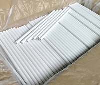 Tube en plastique PP blanc de 1 mètre, tube en polypropylène, tuyau rigide, épaisseur de 1 mm, diamètre de 50 mm, conducteur de chaleur 0,25 W/mK, personnalisable