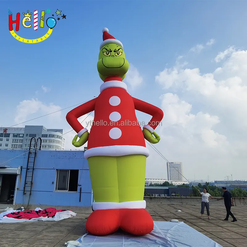 Lucu Besar Dekorasi Tiup Natal Tiup Grinch Tiup Iklan