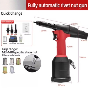 Pistolet à rivets pneumatique industriel robuste - Outils pneumatiques Gamme de rivetage M3-M8 Force de traction 13000N Consommation d'air 70L/min Sans charge - Product Image 4