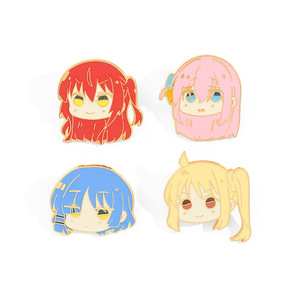 4 modèles d'épinglette <span class=keywords><strong>Bocchi</strong></span> <span class=keywords><strong>The</strong></span> <span class=keywords><strong>Rock</strong></span> Anime Personnage de dessin animé Gotoh Hitori Épingles mignonnes en émail pour filles - Product Image 3