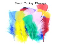 Plume de dinde plate pour bricolage artisanat cheveux Costume accessoire de pêche matériel de montage de mouches ornement capteur de rêves frange décor