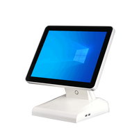 Système de point de vente de bureau 15 pouces J6412 8 Go 256 Go Écran tactile capacitif 10 points Windows NFC Bluetooth USB Wi-Fi pour caisse de détail à bas prix