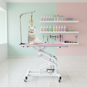 Tavolo da Toelettatura per Animali Domestici EUR <span class=keywords><strong>PET</strong></span>, Regolabile in Altezza, Pieghevole, con Sollevamento Elettrico per Ospedali Veterinari - Product Image 1