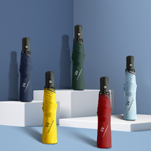 Paraguas Plegable Automático de 10 Varillas al por Mayor con Estructura Reforzada, Resistente al Viento, Compacto de 3 Pliegues para Viaje, Protección Solar y Lluvia - Product Image 1
