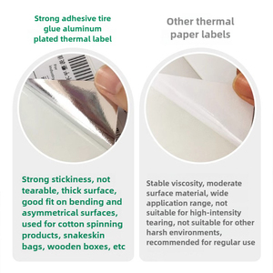 Mạnh mẽ dính Nhãn dán nhãn PP PVC Vinyl ô tô bao bì trắng thương hiệu tùy chỉnh lốp xe nhãn dán - Product Image 4