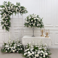 Sagegroene witte zijden bloemenkrans, hangende amarant kunstbloemenarrangement voor bruiloft, feest en decoratie