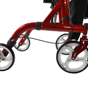 신제품 도매 레드 롤러 보행기 장애인용 좌석 휠체어 - Product Image 6