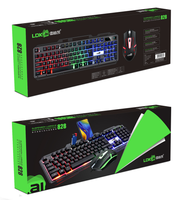 Clavier et souris mécaniques rétroéclairés Epro LDK Ai 828 2024, 104 touches pour iPad, Xbox, PS5, ordinateur, 2024