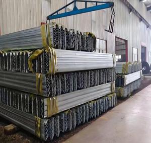 מחסום תנועה מגולוון בחום באיכות ישירות מהמפעל, מעקה בטיחות כבישים, מחסום תנועה כפול/משולש גלי לכביש מהיר - Product Image 6