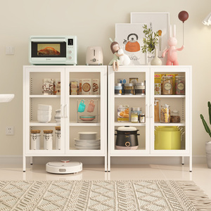 Modern White Two-Door <b>Kitchen</b> Cabinet Factory Direct Sale - Product Image 5