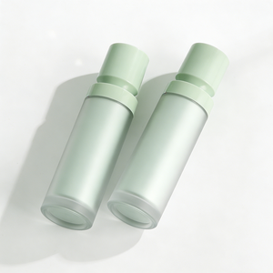Flacons cosmétiques vides rechargeables en PETG givré <span class=keywords><strong>vert</strong></span> menthe de 30 ml, 50 ml, 120 ml, contenants pour sérum, lotion, crème, soins de la peau avec pompe - Product Image 4