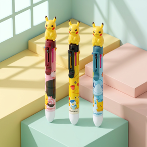 ปากกาลูกลื่น Mascot 0.7 มม. หมึกหลายสี 30 ด้าม เครื่องเขียนเด็กเกาหลี ลายการ์ตูนน่ารัก พิกะจู อนิเมะ จำนวนมาก - Product Image 2