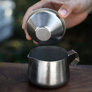 钛功夫茶具便携户外野营餐具茶壶茶杯徒步休闲旅游茶具盖湾 - Product Image 3
