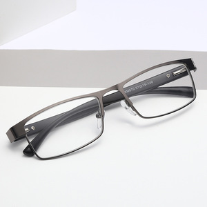 Gafas de Lectura de Metal de Alta Calidad con Media Montura, Gafas para <span class=keywords><strong>Presbicia</strong></span> de +0.75 a +4.0, Unisex, con Bisagra de Resorte - Product Image 2