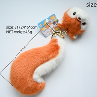 Nouveauté 2026 : Adorables breloques en peluche (raton laveur, ours grizzly et écureuil) à petite tête et grande queue, pendentifs porte-clés personnalisables