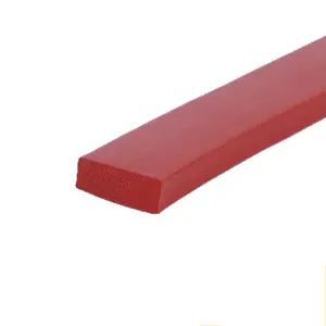 Extrusion 10*10 10*5 15*5mm Silicone Sponge Rubber Strip High Elasticity High And Low Temperature Resistance