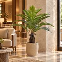 Palmier Areca Artificiel, Faux Bonsaï, Résistant aux UV, Ignifuge, Accessoires de Jardin, Décoration d'Entrée, Designs Personnalisés