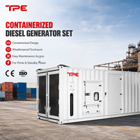 Générateur diesel silencieux à refroidissement par eau EPA Tier 4 1500 tr/min/1800 tr/min, installation rapide, hors réseau, pour usine industrielle