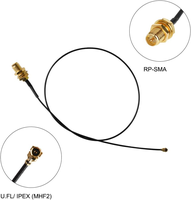 Antena WIFI de Goma Negra de 2.4-2.5GHz 3G con Conector SMA Macho para Router WLAN, Antena Wifi de Largo Alcance