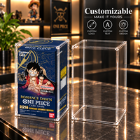 Étui de présentation magnétique en acrylique personnalisable pour le jeu de cartes One Piece OP-01 Romance Dawn Super Magnetic N52 Protection UV Anti-poussière