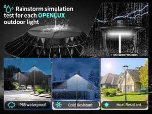 ไฟ LED ติดเสาไฟสวน ไฟ LED ติดเสาอะลูมิเนียมหล่อขึ้นรูปแบบถอดได้ ไฟถนนกลางแจ้ง 100W 60W/48W/36W - Product Image 4