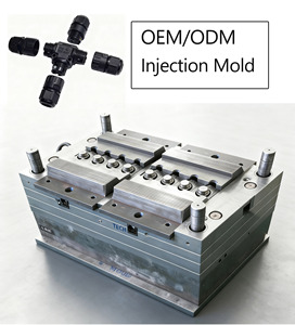Moule d'injection plastique personnalisé OEM ODM pour connecteur de seau, fabrication de moules de connecteurs, moule d'injection plastique pour borne - Product Image 2
