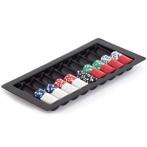 Plateau à puces en plastique pour casino, capacité de 500 pièces, 10 rangées, capacité de <span class=keywords><strong>50</strong></span> puces par rangée - Product Image 4