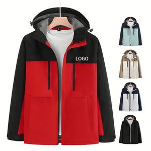 Fashion Design Spring Outdoor <b>Jacket</b> <b>Waterproof</b> Custom Logo Leisure Sport Unisex Windproof Breathable Lightweight Hooded - Product Image 1