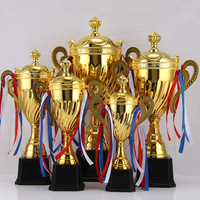 Trofeo Universal de Metal Grabado con Láser, Corona, para Eventos Deportivos, Regalos Empresariales, Doble Asa, Personalización de Logotipo