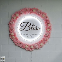 Enseignes lumineuses néon personnalisées en acrylique pour entreprises, enseignes murales personnalisées, logos de bureau, plaques pour salons de beauté, enseignes 3D pour salons de coiffure