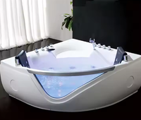 Baignoires multifonctionnelles en acrylique personnalisées en usine baignoire à remous d'angle de massage autoportante