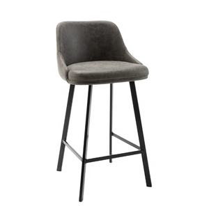 <span class=keywords><strong>Tabouret</strong></span> de bar gris à siège en mousse haute densité spécial personnalisé - Product Image 1