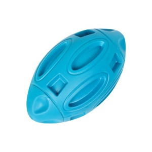 Yüksek kaliteli çevre dostu köpek oyuncak topu patlamalar kauçuk ses Rugby yüksek dayanıklılık moda Molar Bite dayanıklı Pet oyuncak - Product Image 1