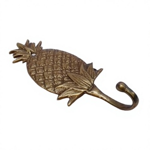New Style Gold Pineapple Wall Hook Custom Hot Quality Wholesale Metal Hook Decorative Hooks for Home & Office - Product Image 1