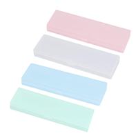 Pochette à crayons transparente en TPU givré, sac à stylos translucide imperméable pour les élèves