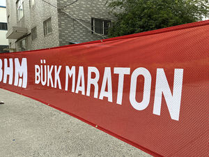 على جانب الطريق قماش إعلان سياج السكريم شبكة بوليستر راية - Product Image 3